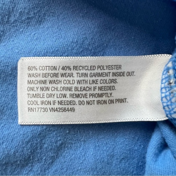 Cat & Jack Girls Graphic T Shirt Blue SZ L 10-12 - Picture 4 of 8